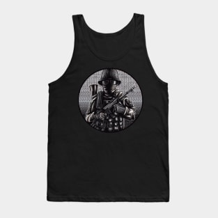 Soldier Army Gun Tank Top